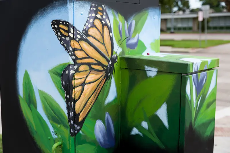 Mini Murals Houston by UP Art Studio